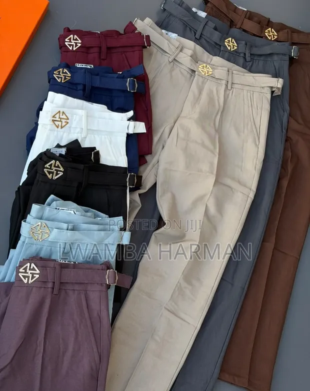 Brand New Men's Beltless Pants - Made in Uganda - 1