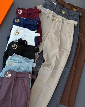 Brand New Men's Beltless Pants - Made in Uganda