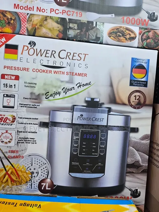 Electric Pressure Cooker - Power Crest 7L - 1