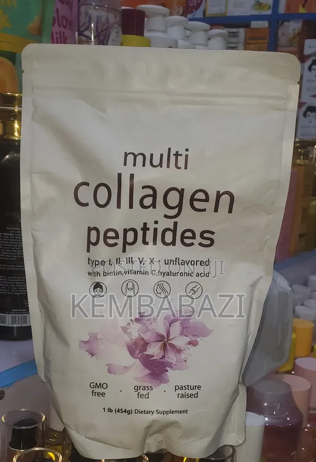 454g Unflavored Multi-Collagen Peptides Dietary Supplement - 1