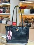 Woven-Pattern Tote Shoulder Bag - 3