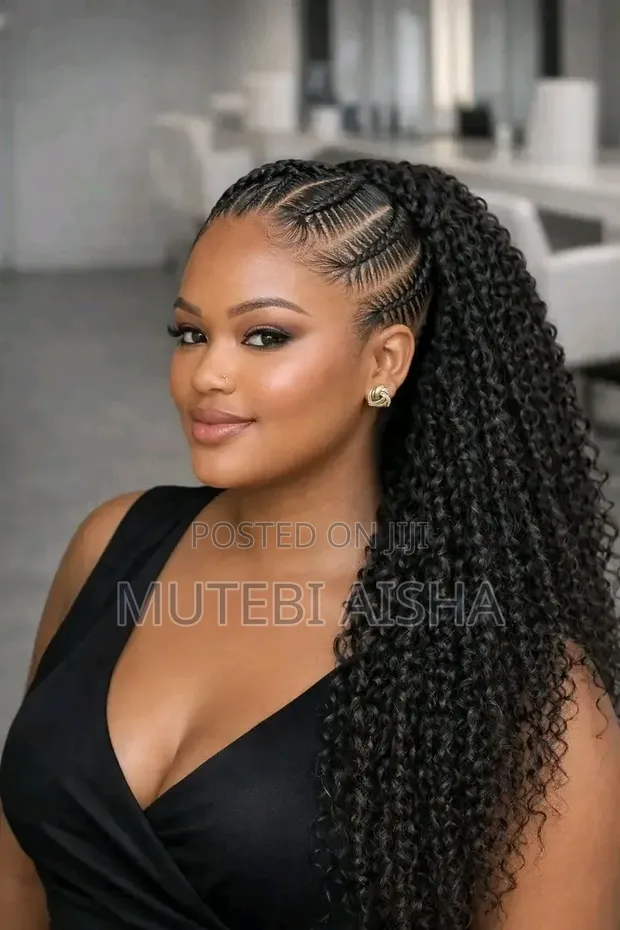 Stitch Cornrows Ponytail - 1
