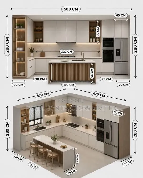 Kitchen Cabinets - Any Colour, From UGX 1,000,000/m - 1
