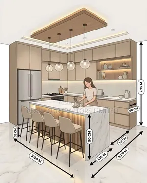 Kitchen Cabinets - Any Colour, From UGX 1,000,000/m