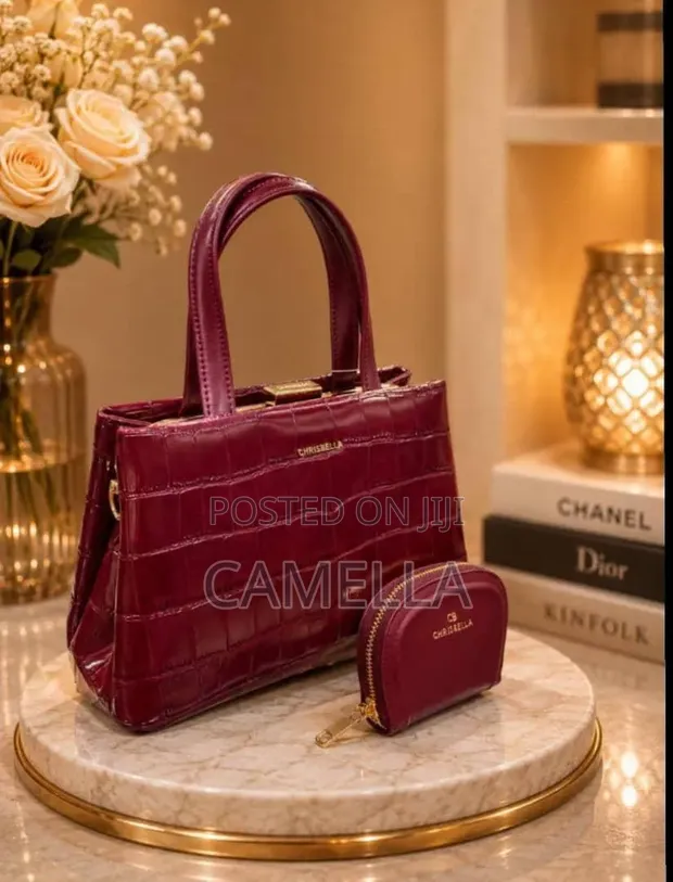 Chris Bella Animal Print Leather Office Bag - 1