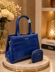 Chris Bella Animal Print Leather Office Bag - 2