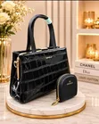 Chris Bella Animal Print Leather Office Bag - 4