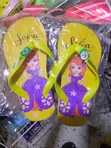 Children's Bright Yellow Princess Sofia Flip-Flops - 1