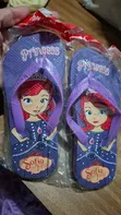 Children's Bright Yellow Princess Sofia Flip-Flops - 2