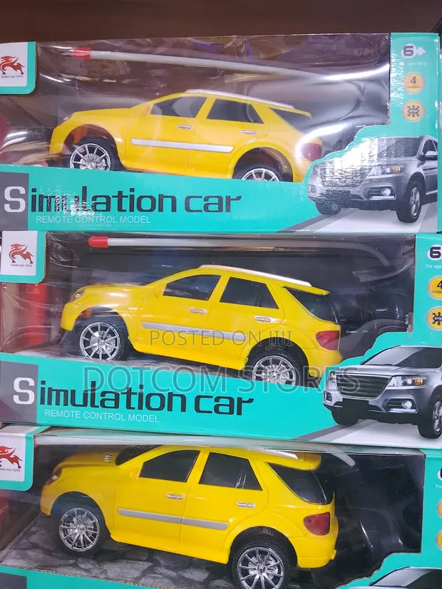 Baby King Yellow Simulation Car Remote Control Model - 1