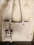 Vogue Classic Tote Bag with Puppy Keychain - 2