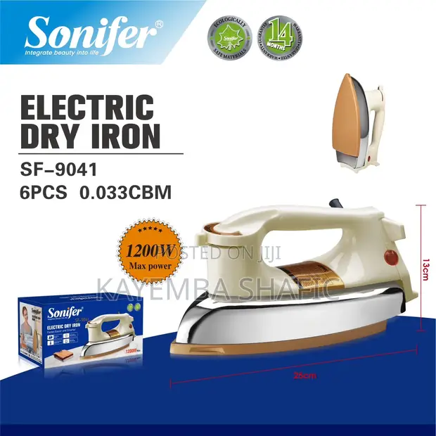 Sonifer Heavy Duty Electric Dry Iron SF-9022 - 1200W - 1