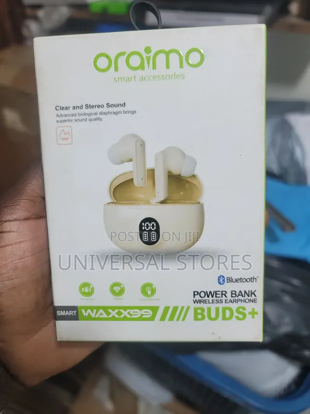 Oraimo Power Bank with Wireless Earbuds - 1