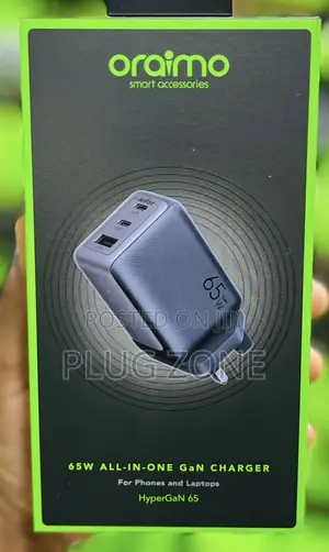 Oraimo 65W All-in-One GaN Laptop and Phone Charger