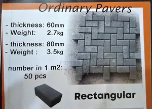 Rectangular Paving Stones (60mm)