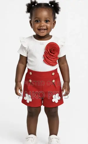 AD Brand Girls Clothing Set (2-3Y, 12M)