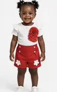AD Brand Girls Clothing Set (2-3Y, 12M) - 1