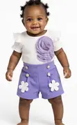 AD Brand Girls Clothing Set (2-3Y, 12M) - 4