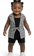 AD Brand Girls Clothing Set (2-3Y, 12M) - 5