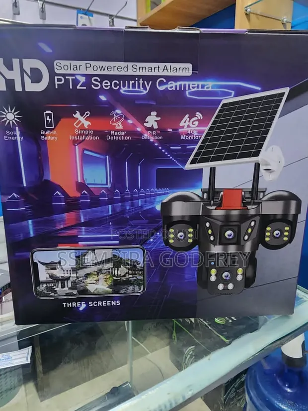 Brand New 3-Screen Solar Security Camera - 1