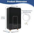 Brand New Smartex 3500W Instant Tankless Electric Water Heater Set - 2
