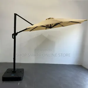 Large Outdoor Parasol Umbrella - Brown