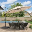 Outdoor Garden Parasol Umbrella - Brown - 1