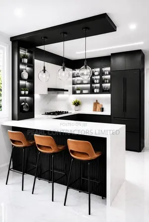 Kitchen Cabinets - Black & White, Any Colour