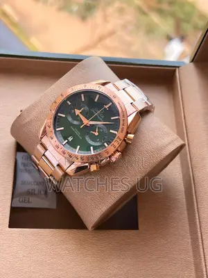 Rosegold Omega Watches with Green Dial