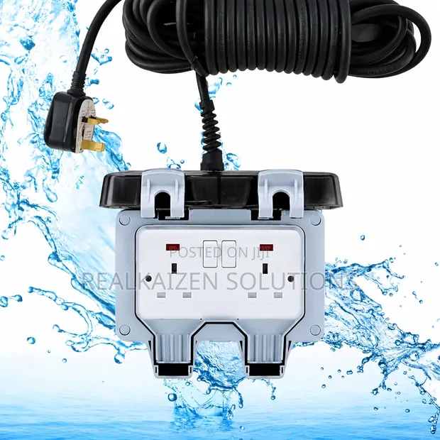 MSCIEN Double Weatherproof Outdoor Switch Socket - 1