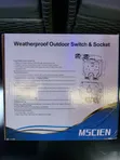 MSCIEN Double Weatherproof Outdoor Switch Socket - 3