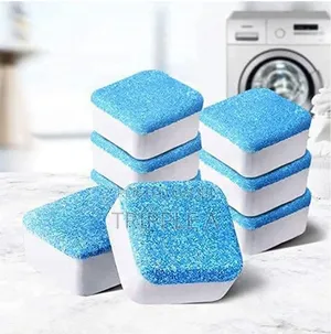 Blue & White Washing Machine Cleaning Tablets