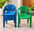 Outdoor Plastic Chairs with Armrests - 1