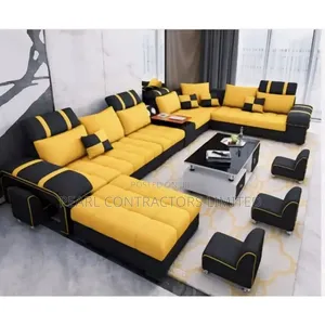 Lewis 10 Seater U-Shaped Sofa Couch - Any Colour/Material