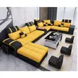 Lewis 10 Seater U-Shaped Sofa Couch - Any Colour/Material - 1