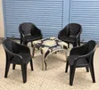 Brand New Outdoor Plastic Table and Chairs Set - 2