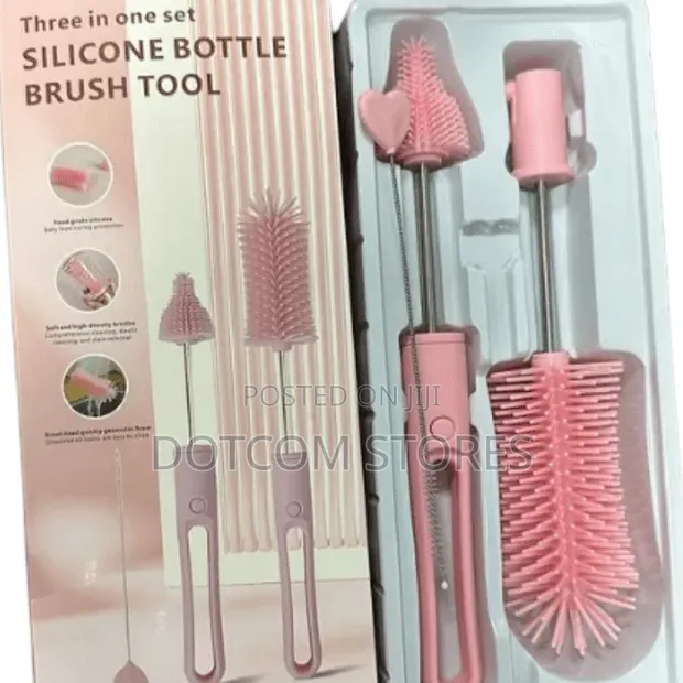 3-in-1 Silicone Bottle Brush Tool Set - 1