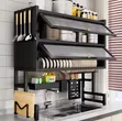 Double-Door Over-the-Sink Dish Drying Rack - 2
