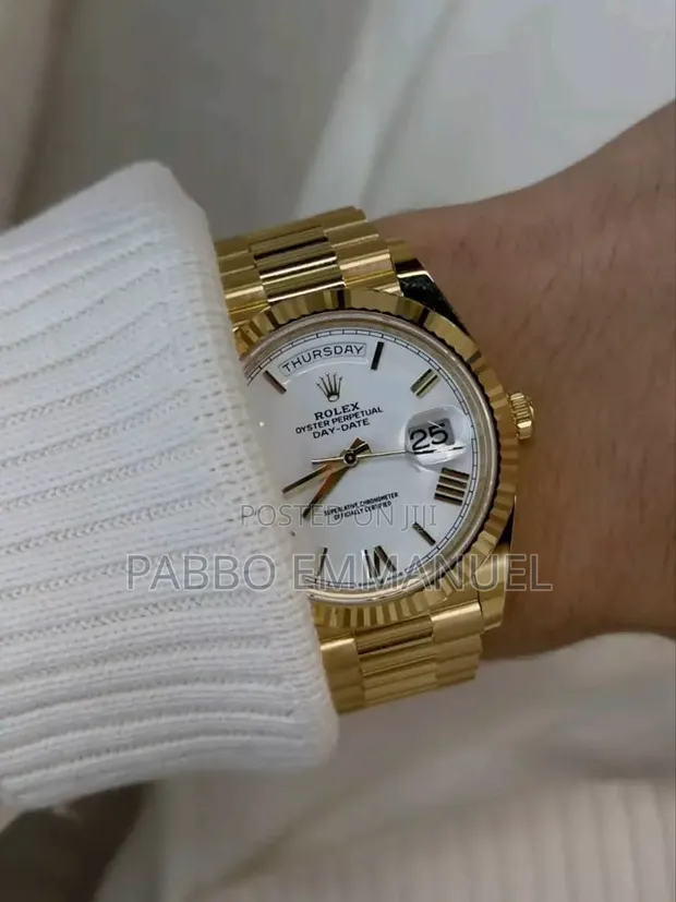 Rolex Datejust 41 Gold-White Dial Watch - 1