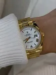 Rolex Datejust 41 Gold-White Dial Watch - 1