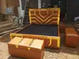 5x6 Cream Bed with 2 Bedside Tables - 1