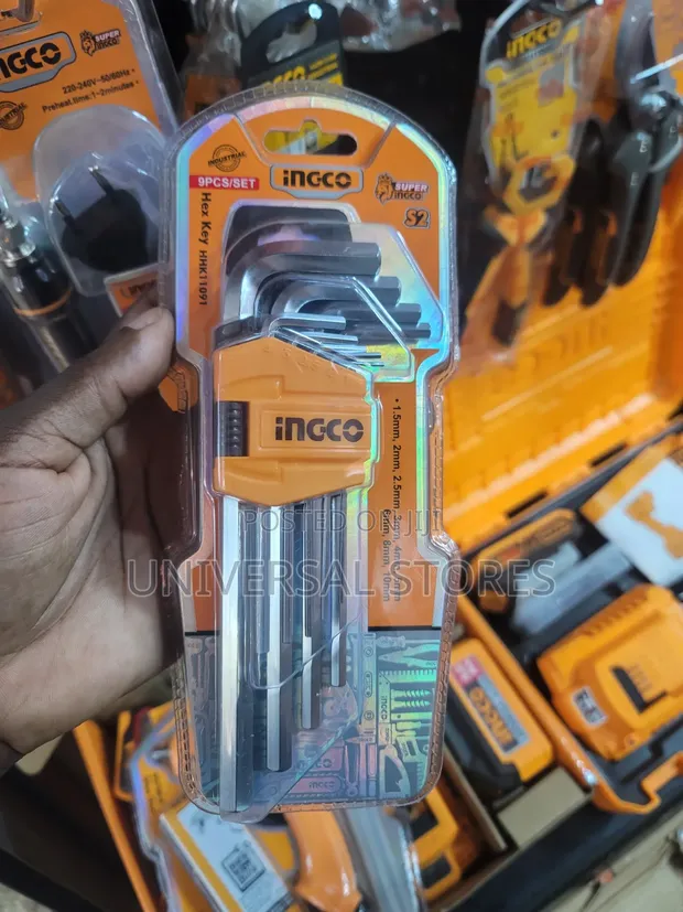 INGCO 9-Piece Hex Key Set - 1