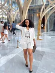 Women's Short Linen 3-Piece Suit - 1