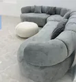 Custom Curved L-Shaped Sofa - 2