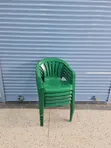 1pc Outdoor Garden Plastic Chairs - 2