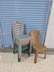 Noble Plastic Chair - Gray - 1