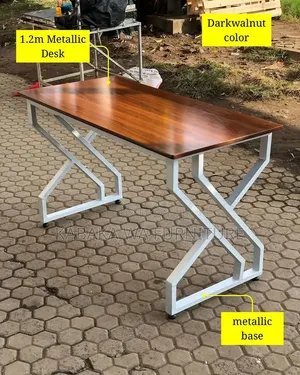 Modern Office Desk with Drawers and Shelves