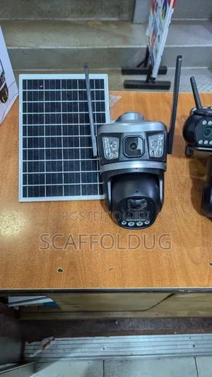 V380 Solar SIM Card Double Lens Camera