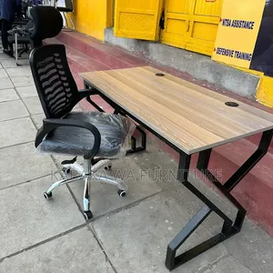 Modern Office Table / Reading Desk with Drawers & Shelves