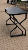 Premium Office Desk 120cm Wood Top X Legs - 1